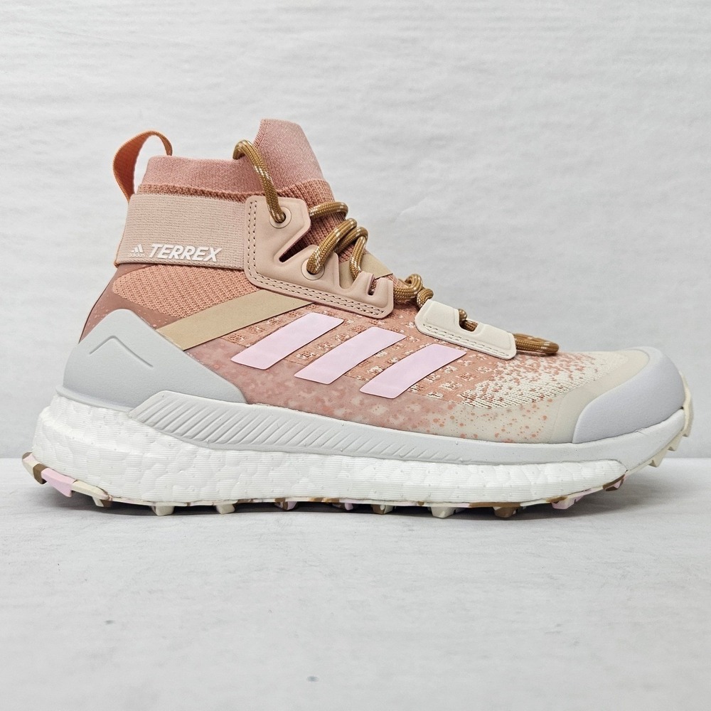 Adidas Terrex Free Hiker Primeblue Hiking Shoes FZ3129 Pink Tan Women's Size 8.5 - Picture 10 of 10